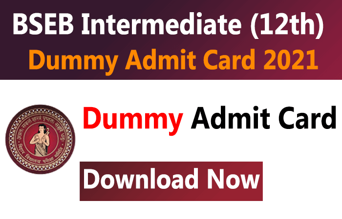 BSEB DUMMY ADMIT CARD