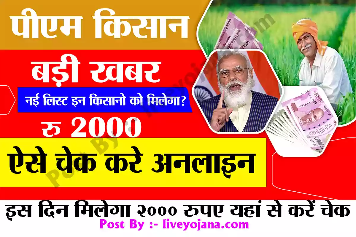 किसानों के लिए बड़ी खबर है, इस दिन मिलेगा 2000 रुपए यहां से करें चेक