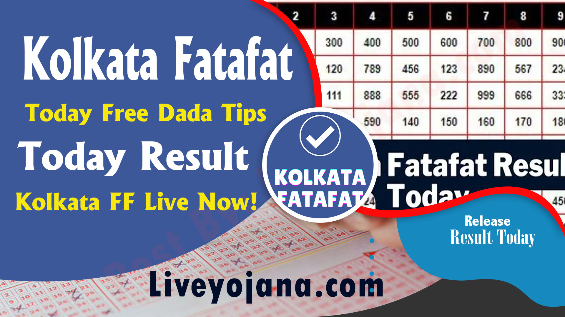 Kolkata Fatafat Today Result Kolkata FF Old Results Today Free Dada Tips