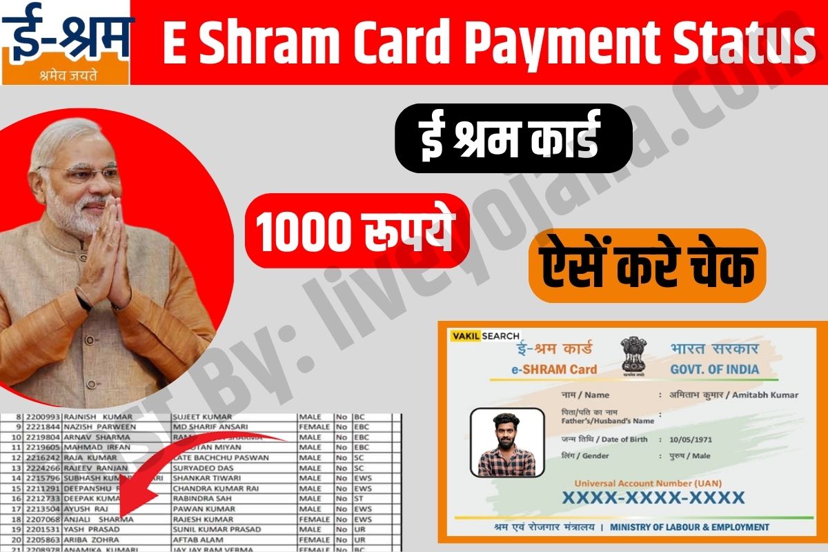 E-Shram Card Payment Status 